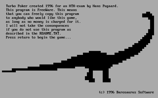 TPoker Splash Screen